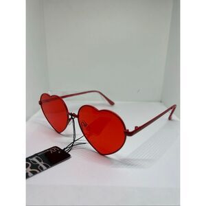 Y2K Red Heart Sunglasses Retro Festival UV Protection